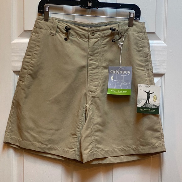 Royal Robbins Tan Travel Shorts. - Picture 1 of 5